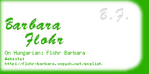 barbara flohr business card